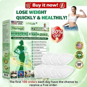🍀𝐎𝐟𝐟𝐢𝐜𝐢𝐚𝐥 𝐒𝐭𝐨𝐫𝐞 🇺🇸 |LOVILDS® Moringa·Berberine × NAD+ 10-in-1 Nano Microneedle Patch – Daily, Visible Results in 7 Days ✅ For Weight, Skin, Diabetes & Joint Health