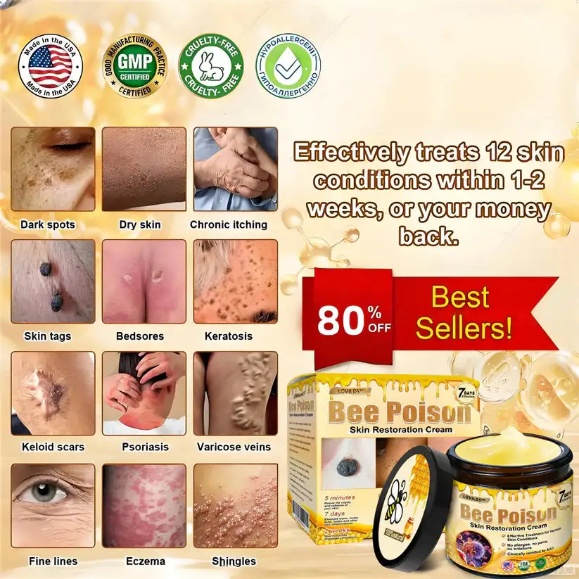 LOVILDS™ Bee Poison Skin Restoration Cream | Professional Repair Formula