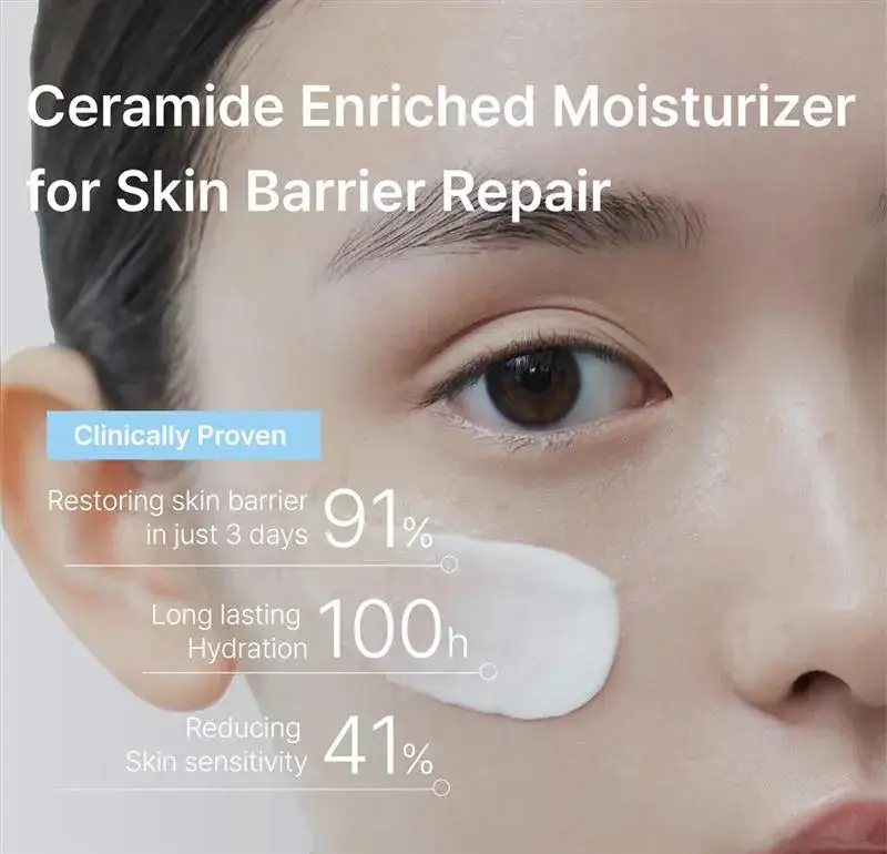 LOVILDS Ceramide Ato Concentrate Cream for Dry & Sensitive Skin | 100-Hour Hydration Face & Body Moisturizer | Helps Repair Moisture Barrier | Gentle for Babies & Adults | Vegan, 6.76 fl oz