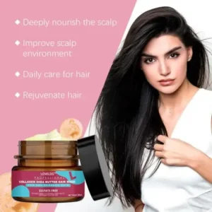 LOVILDS™ Collagen Shea Butter Hair Mask – Deep Repair for Dry & Damaged Hair