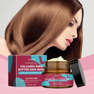 LOVILDS™ Collagen Shea Butter Hair Mask – Deep Repair for Dry & Damaged Hair