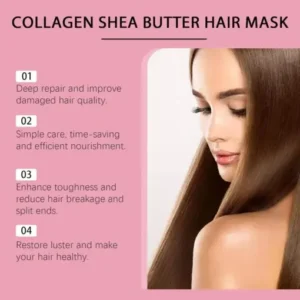 LOVILDS™ Collagen Shea Butter Hair Mask – Deep Repair for Dry & Damaged Hair