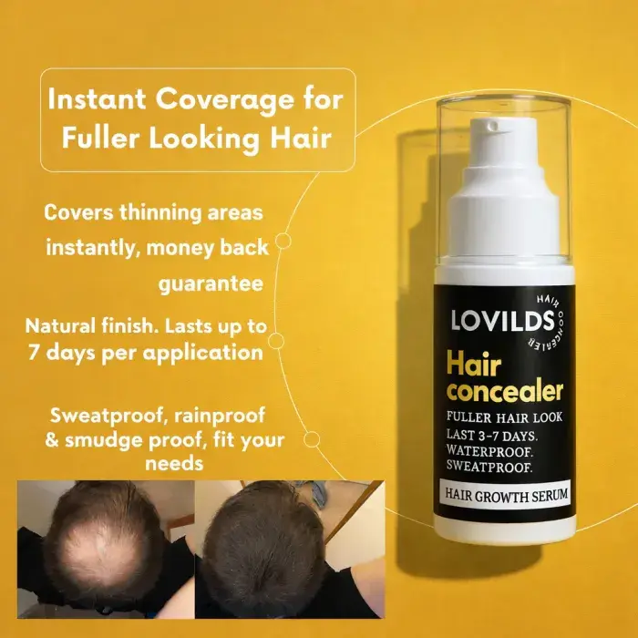 LOVILDS Hair Concealer 50ML - Waterproof 3–7 days.
