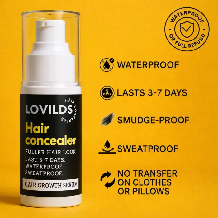 LOVILDS Hair Concealer 50ML - Waterproof 3–7 days.