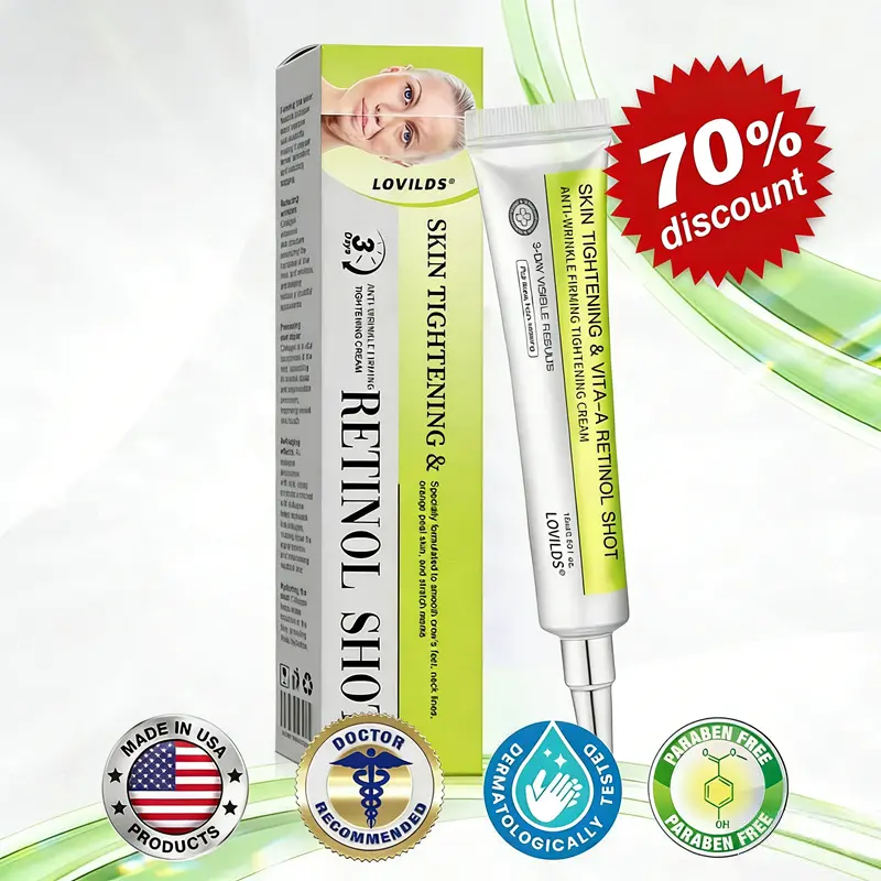 💫Lovilds® Botin & Vita-A Retinol Shot Wrinkle-Lift Tightening Cream - Last Day Promotion 70% OFF