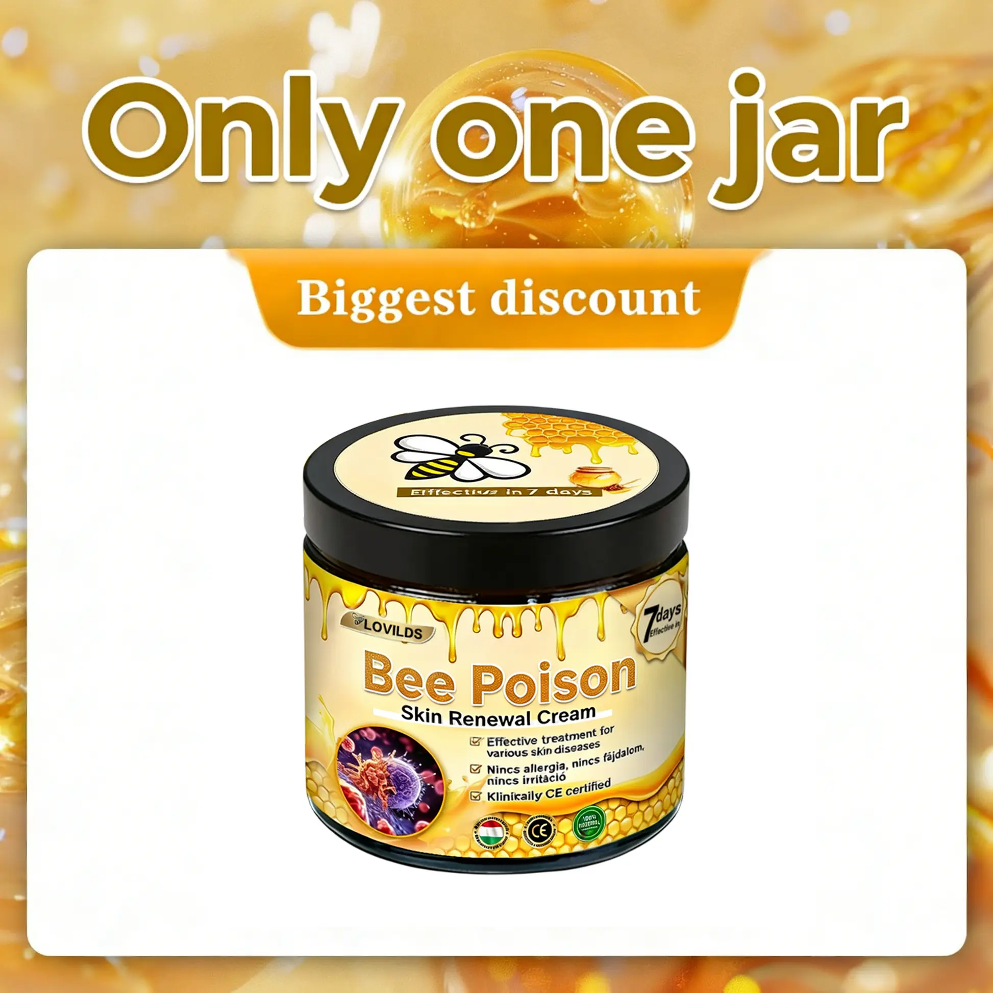 ✨Recommended by USA Skincare Research Center · Official LOVILDS® Store✨ ✨ Bee Poison Skin Renewal Cream✨