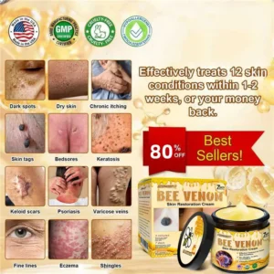 USA’s #1 LOVILDS™ Bee Venom Skin Restoration Cream — Smooth, Heal & Revitalize Your Skin
