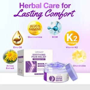 LOVILDS🌿Clinically Trusted Arthritis Pain Relief Gel AAOS-Approved Turmeric & Emu Oil