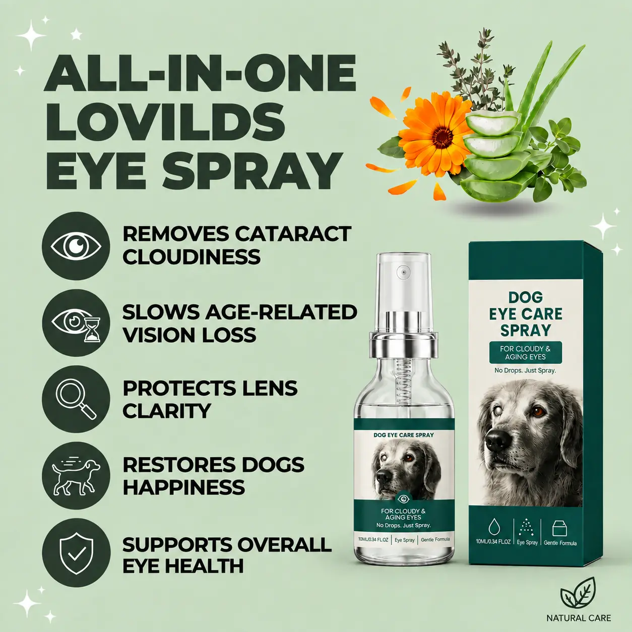 💥50K+ PET PARENTS TRUSTED💕 - LOVILDS™ Pet Lutein Eye Care Spray