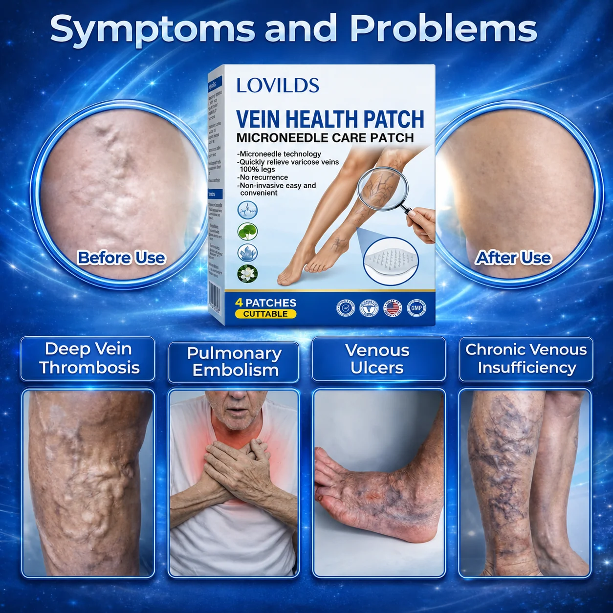 LOVILDS Vein Health Patch Microneedle Care Patch - Image 4