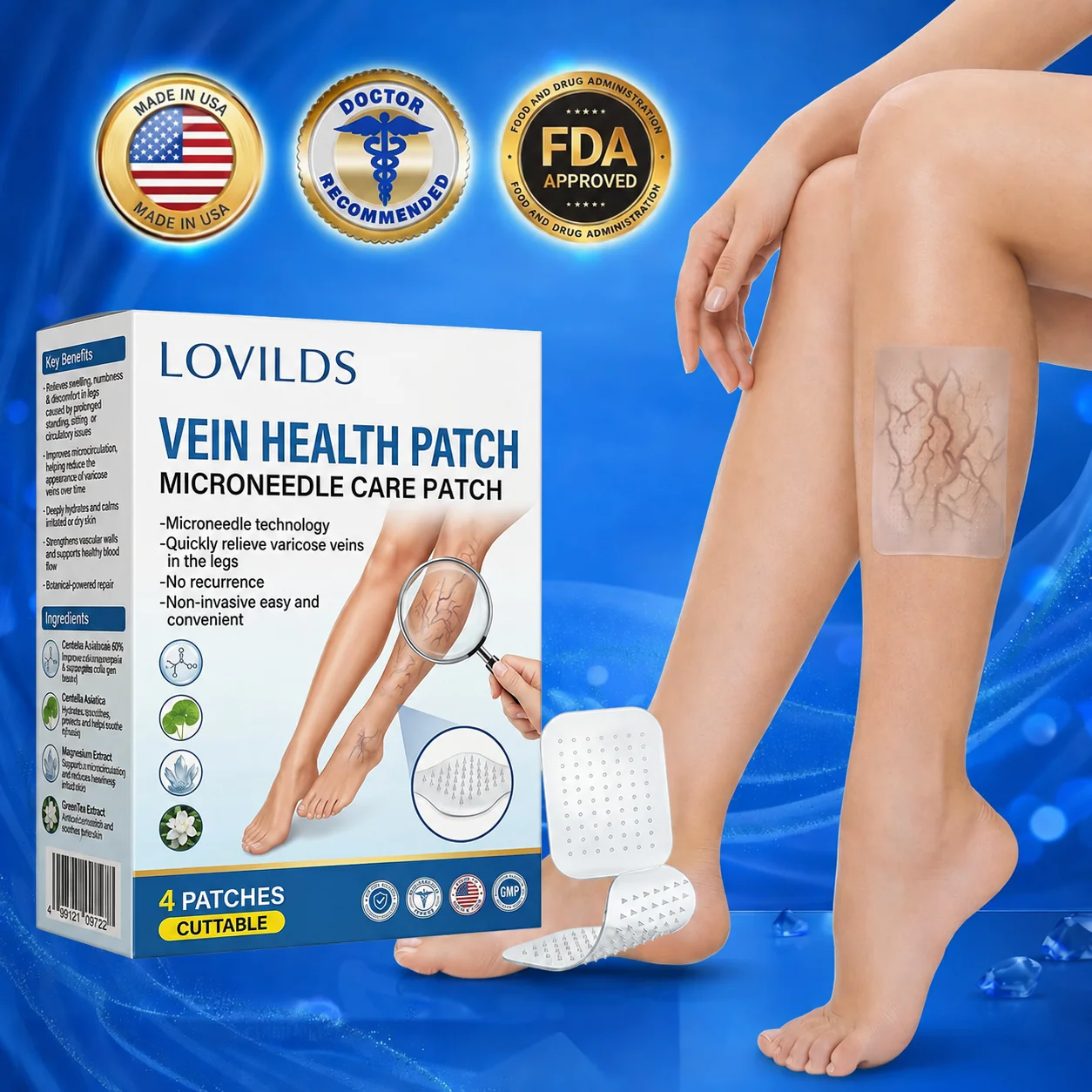 LOVILDS Vein Health Patch Microneedle Care Patch - Image 2