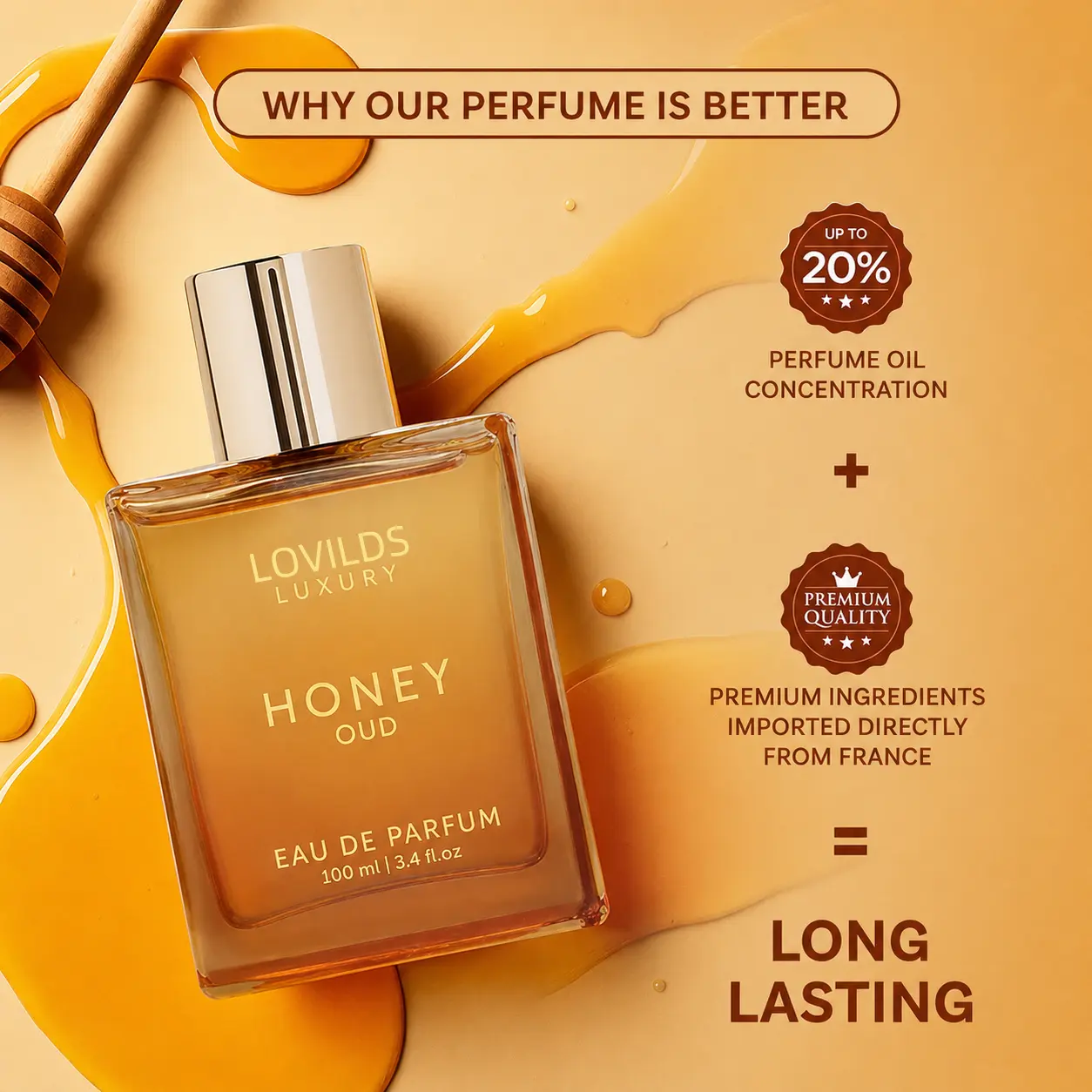 LOVILDS's Honey Oud Eau De Parfum