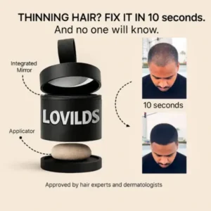 Lovilds™ Instant Hair Fibers: Thicker-Looking Hair in 30 Seconds