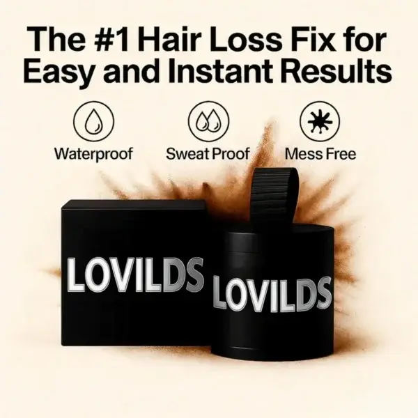Lovilds™ Instant Hair Fibers: Thicker-Looking Hair in 30 Seconds