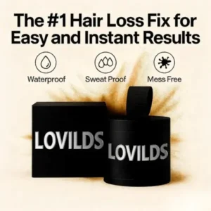Lovilds™ Instant Hair Fibers: Thicker-Looking Hair in 30 Seconds