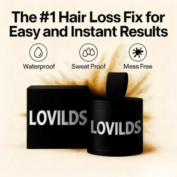 Lovilds™ Instant Hair Fibers: Thicker-Looking Hair in 30 Seconds
